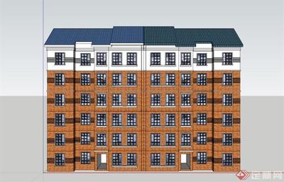 现代六层住宅楼建筑设计 功能、美学与可持续性的融合